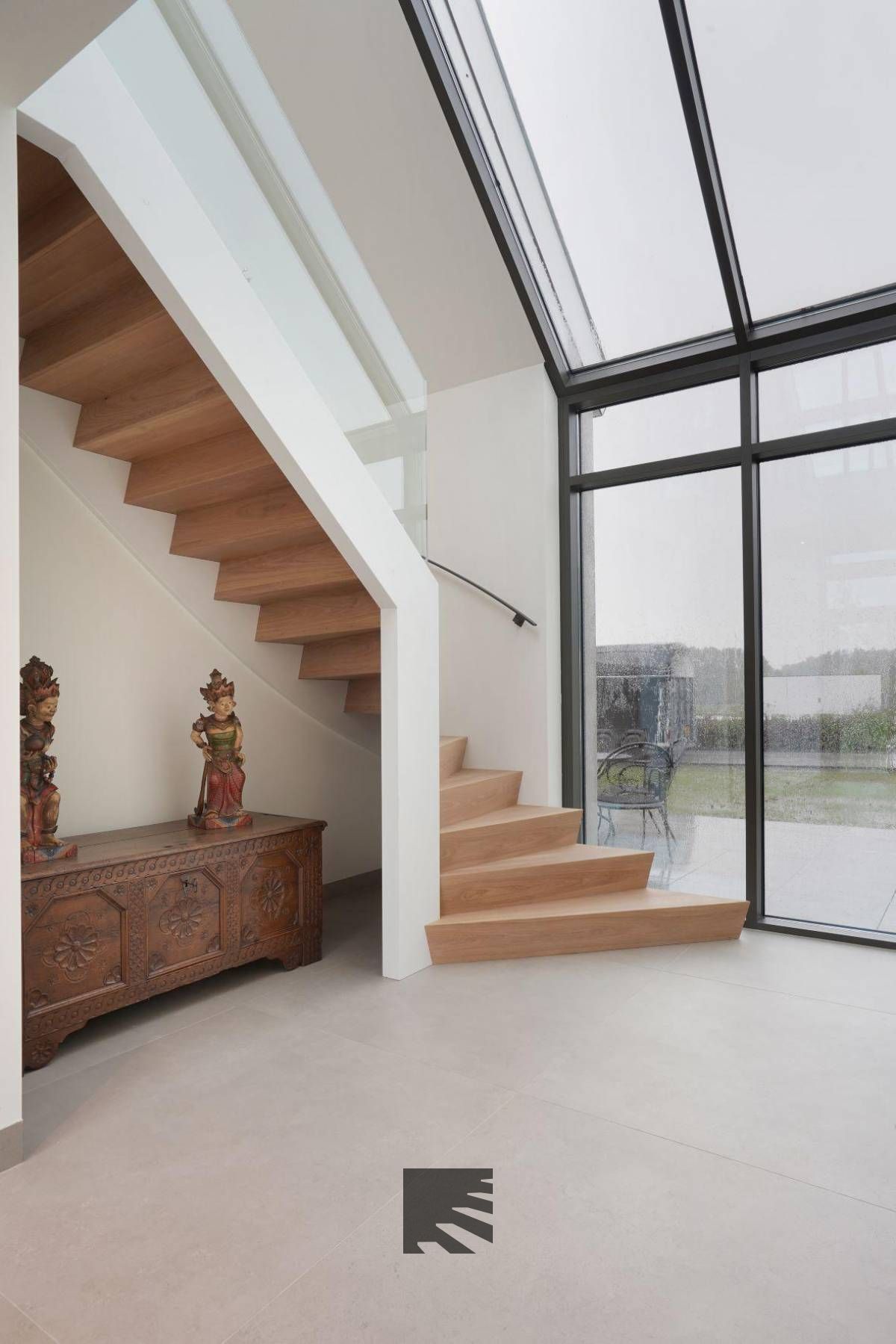 Z-trap met glas