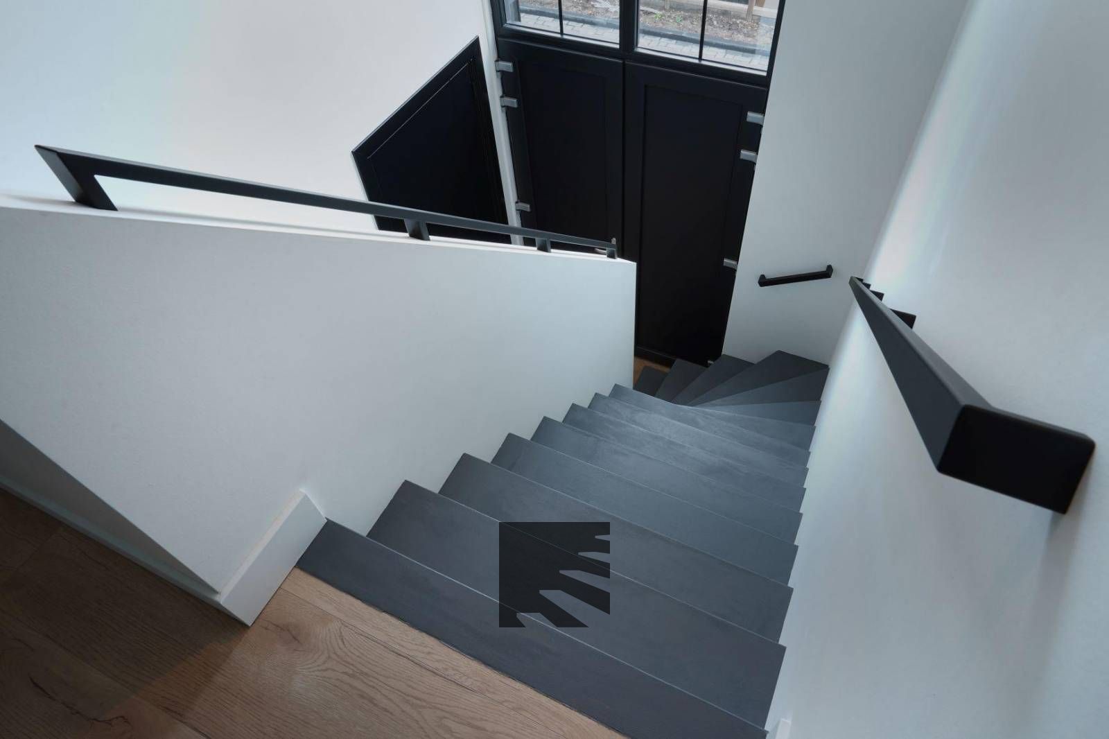 Betonlook Z-trap bovenaanzicht